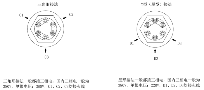 加熱水電加熱管接線示意圖